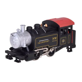 komplet sekcji torów z metalowymi szynami i plastikowymi podkładami