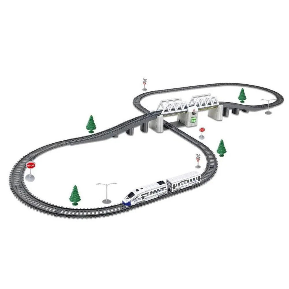 zbliżenie na lokomotywę z podświetleniem LED