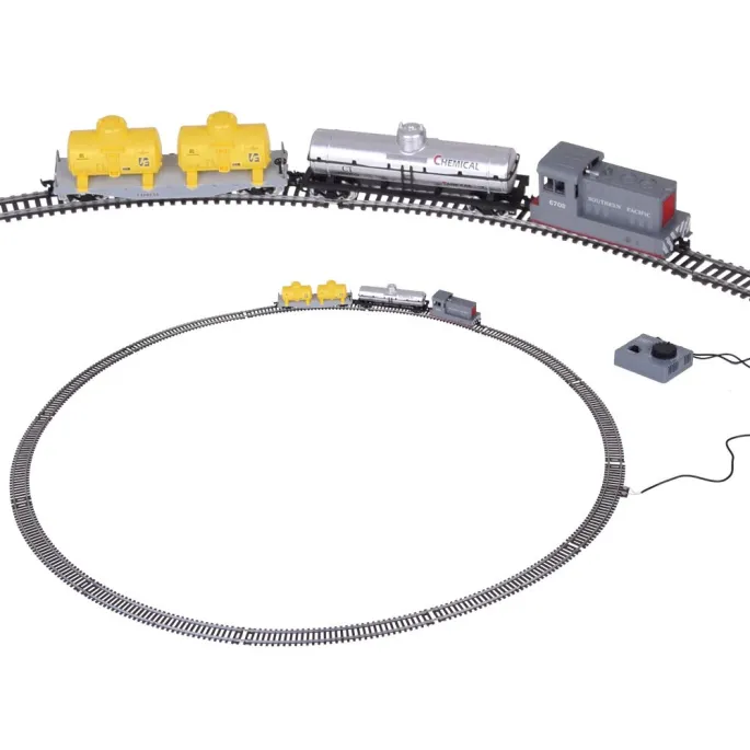 zbliżenie modelu lokomotywy Southern Pacific z detalami