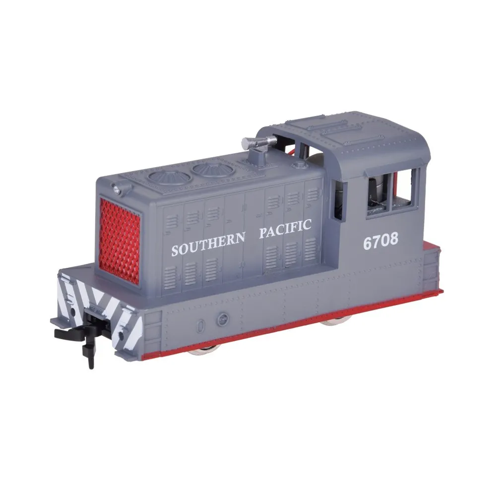 kolejka z wagonami cysternami na torach o średnicy 96 cm