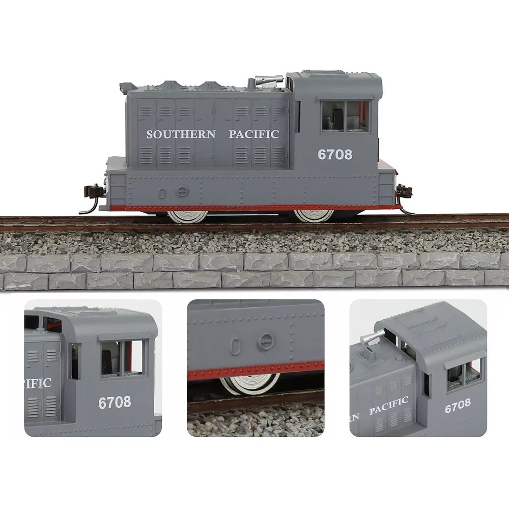 pociąg towarowy w trakcie jazdy po rozbudowanej trasie