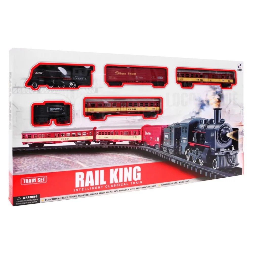 widok zestawu kolejowego z rozłożonymi pętlami i stacją