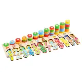 zbliżenie na cyfry z ciekawymi wzorami i kolorami