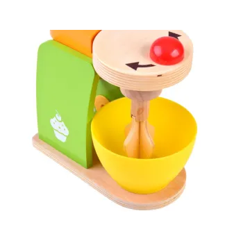 komplet zabawek kuchennych przedstawiony na białym tle