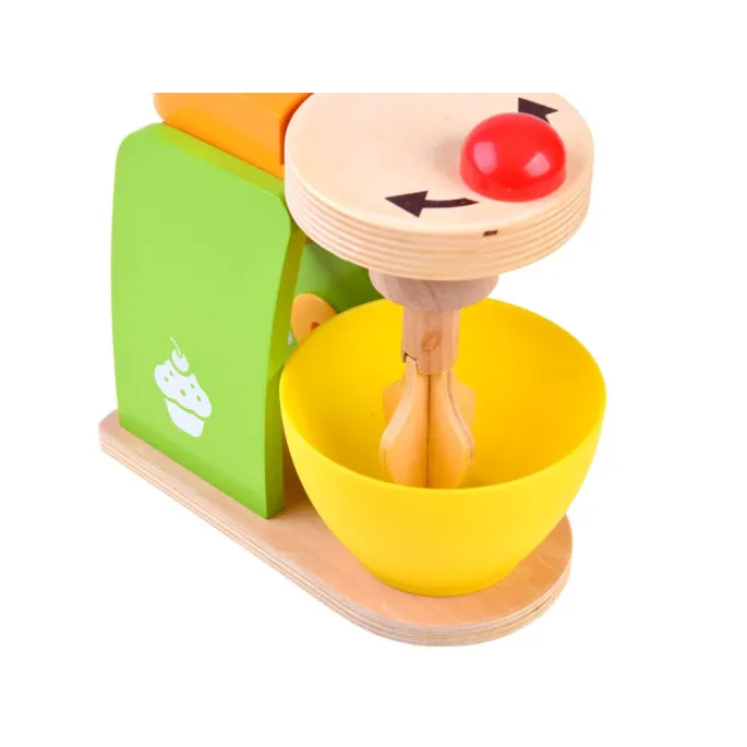 komplet zabawek kuchennych przedstawiony na białym tle