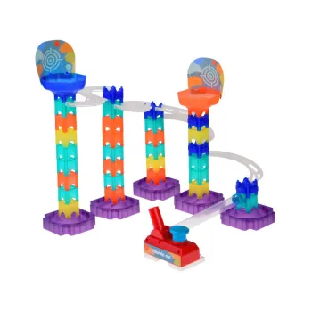 Kolorowy Tor kulkowy Marble Run DIY z wyrzutnią 58-ele ZA5979