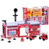 Zestaw konstrukcyjnych klocków STRAŻ POLICJA dla dzieci