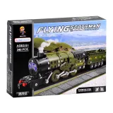 ozdobny model parowozu z wagonem na półce