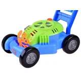 Zbliżenie na kolorowe przyciski kosiarki do puszczania baniek