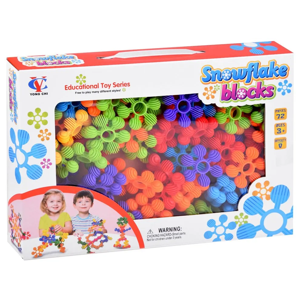 Wybrany detal klocków płatki śniegu pokazany z bliska