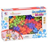 Wybrany detal klocków płatki śniegu pokazany z bliska