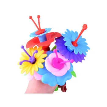 szczegół z łączenia elementów zestawu rabatka kwiatki