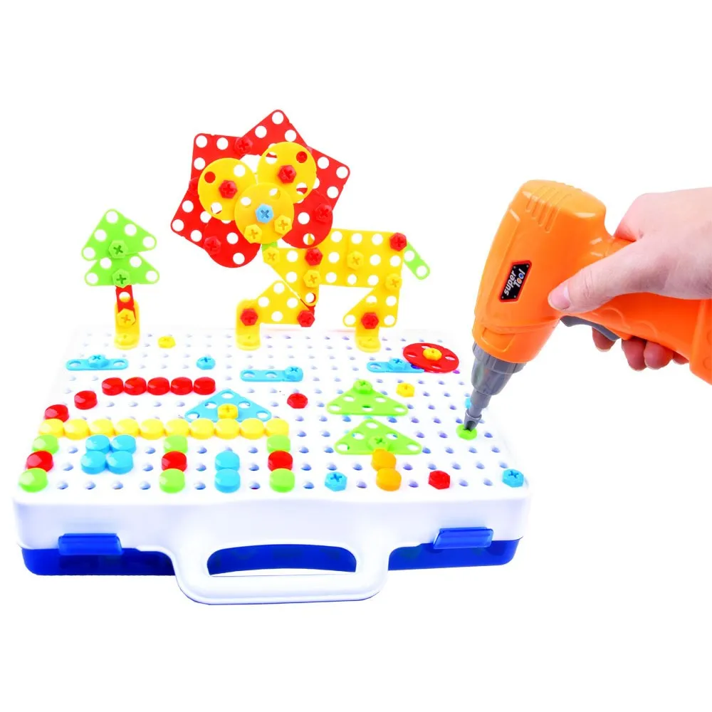 zestaw 237 kolorowych klocków w praktycznej walizce