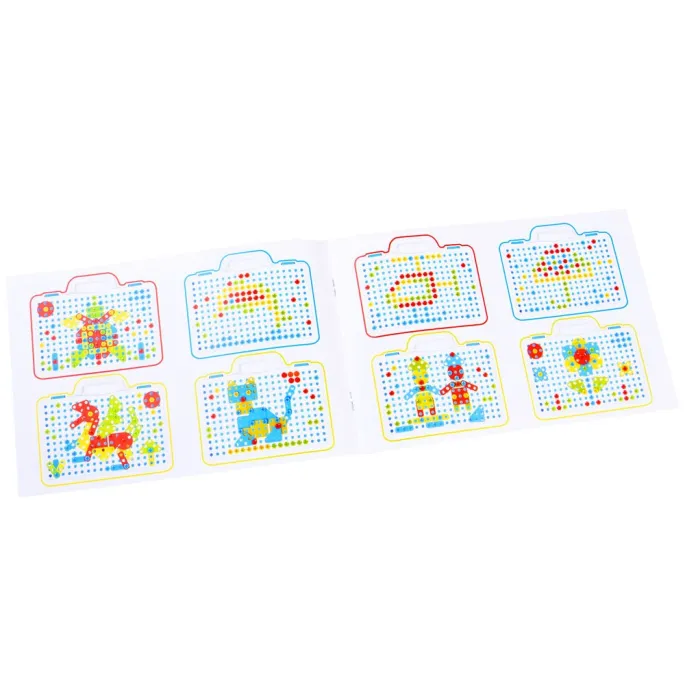 przykładowa przestrzenna konstrukcja ułożona z klocków