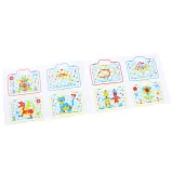 przykładowa przestrzenna konstrukcja ułożona z klocków