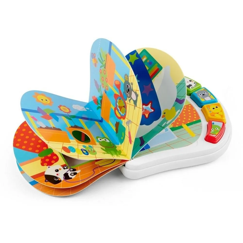 Książeczka domek szczeniaczków z kolorowymi ilustracjami i plastikową podstawą