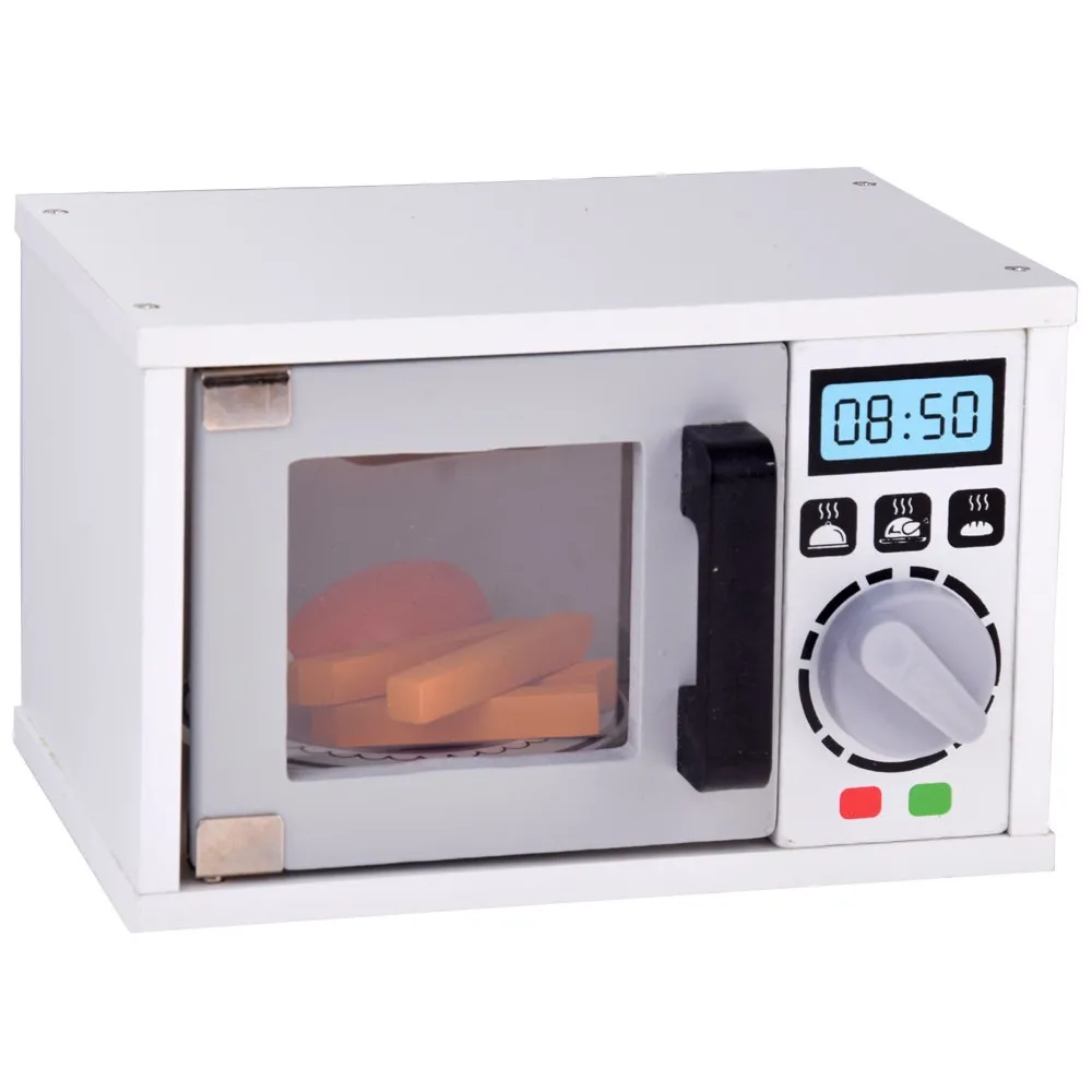 prezentacja kuchenki mikrofalowej z otwartymi drzwiczkami