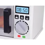 szczegóły drewnianej konstrukcji kuchenki mikrofalowej