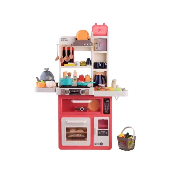 panel centralny kuchni z podświetlanymi przyciskami