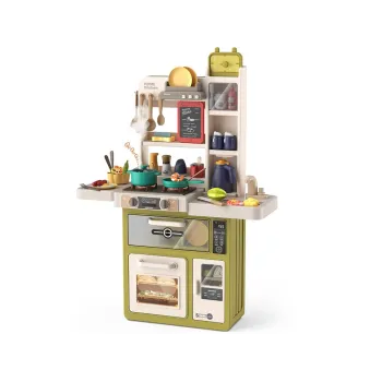 realistyczny okap z efektami dźwiękowymi i świetlnymi nad kuchnią