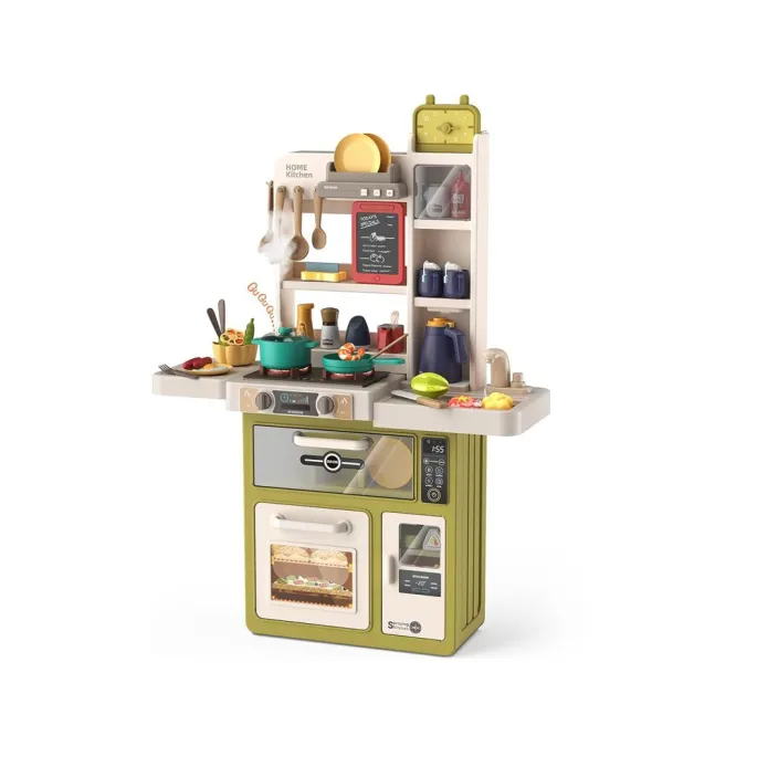 realistyczny okap z efektami dźwiękowymi i świetlnymi nad kuchnią