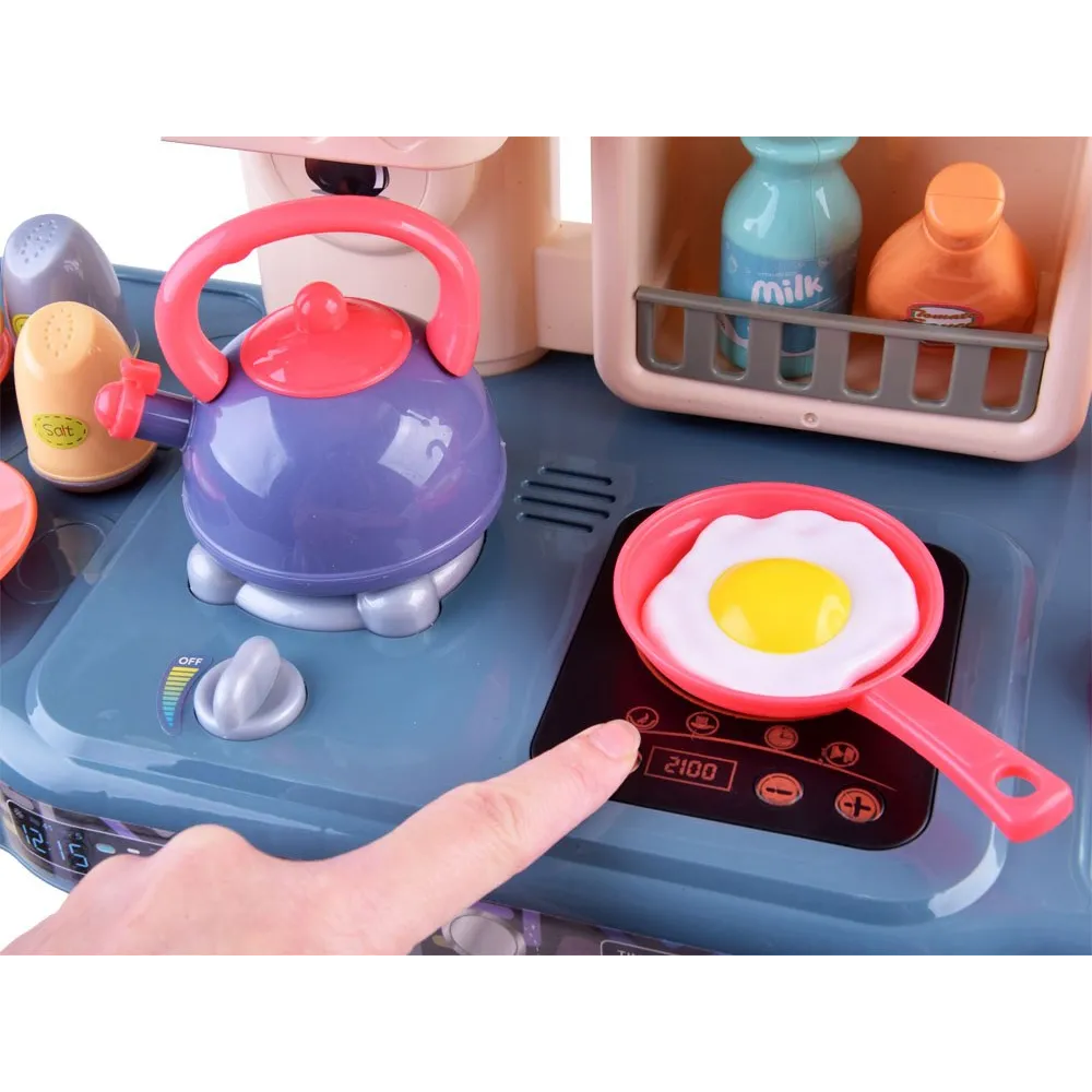 efekt świetlny i dźwiękowy na płycie kuchennej podczas zabawy