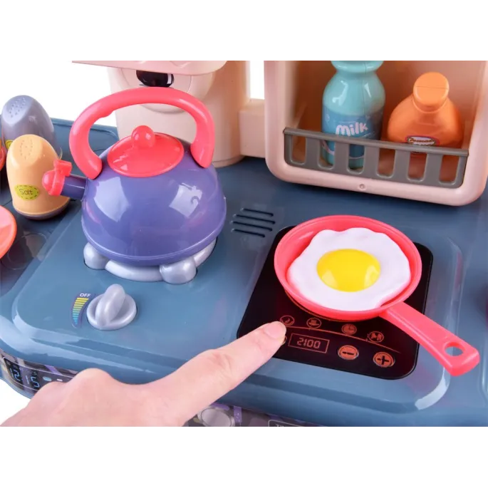 efekt świetlny i dźwiękowy na płycie kuchennej podczas zabawy