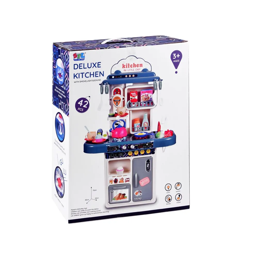 dziecko bawiące się zestawem odgrywając scenki gotowania