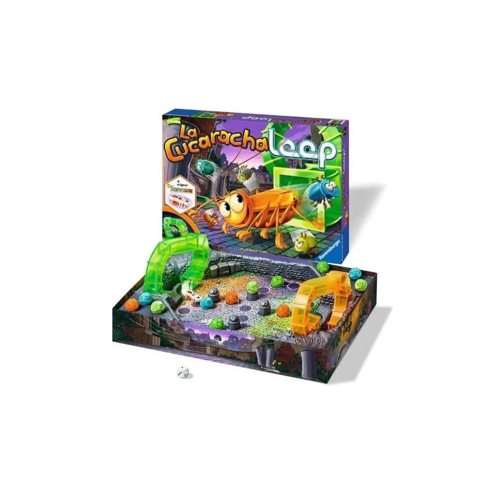 Gra planszowa La Cucaracha Loop z trójwymiarową planszą i figurkami żuków