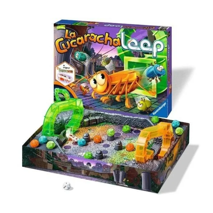Gra planszowa La Cucaracha Loop z trójwymiarową planszą i figurkami żuków