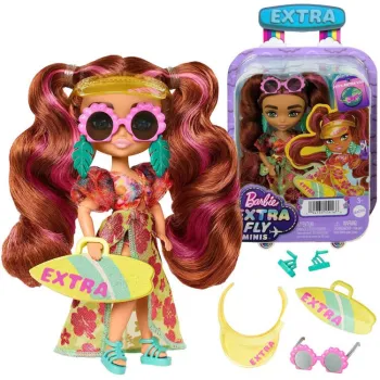 Lalka Barbie Extra Fly Minis w słonecznej, plażowej stylizacji