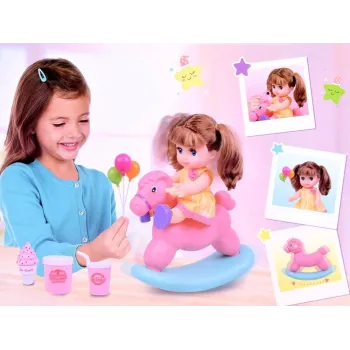 zestaw z akcesoriami: lody, pączek, kubeczek i pojemniczek