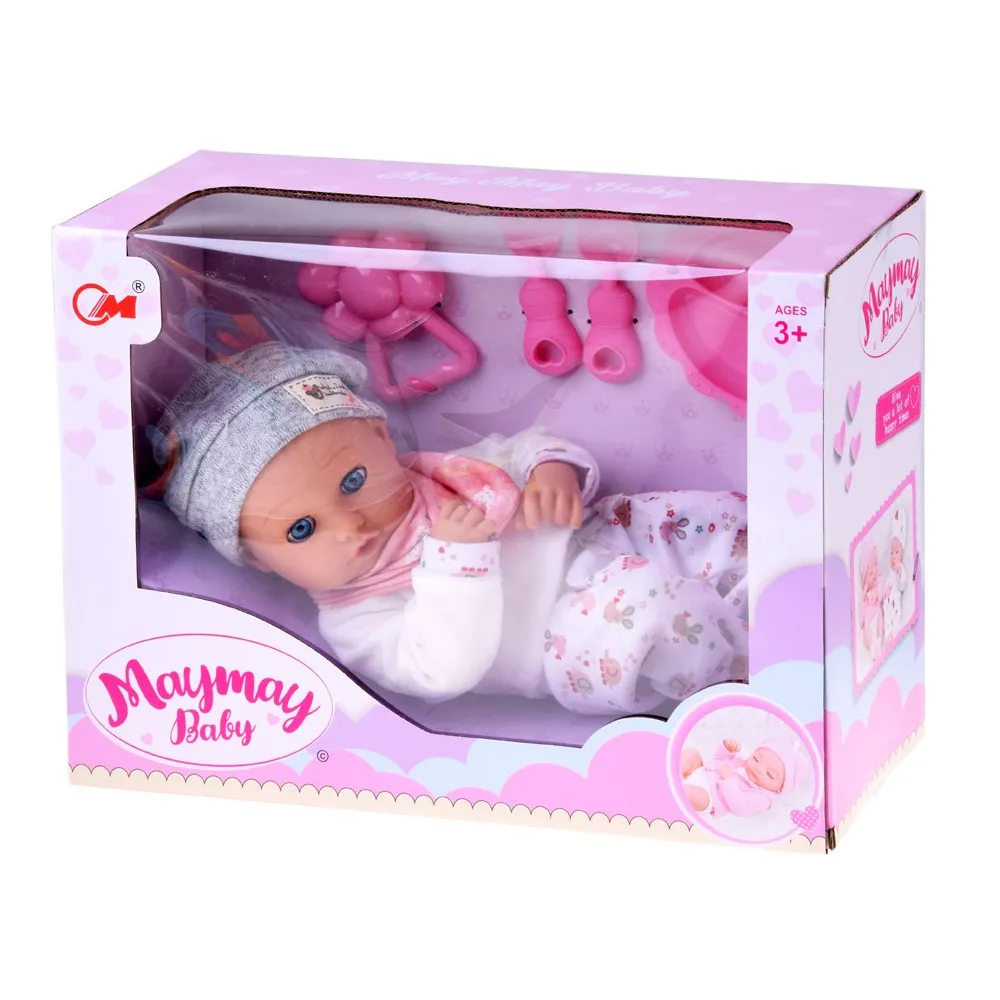 Ujęcie lalki prezentujące harmonijnie ułożony strój i dodatki