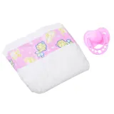 Widok całej sylwetki lalki bobasa 43 cm