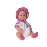 nosidełko z laleczką i dołączoną butelką do karmienia