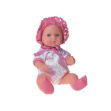 zdjęcie zestawu z lalką, nosidełkiem i butelką na tle jasnym