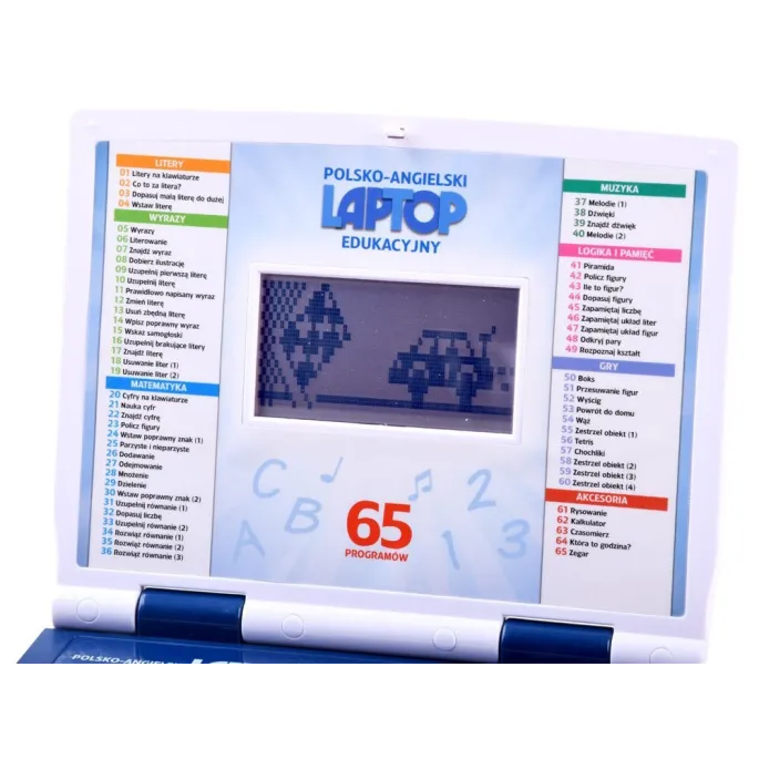 Dziecko podczas nauki z laptopem edukacyjnym na biurku