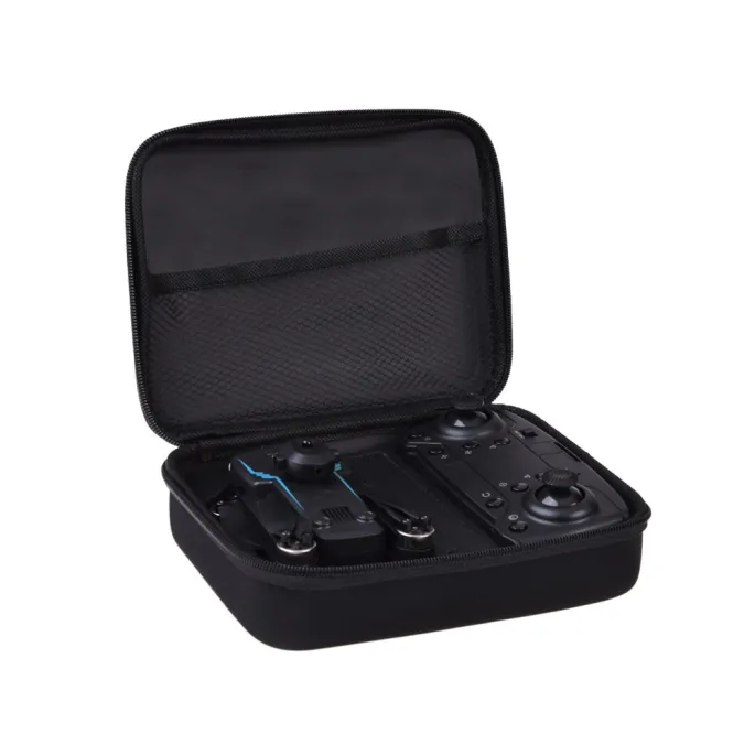 Składany dron RC0657 z widoczną kamerą i diodami LED