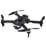 Model drona RC0657 ustawiony na stole w trybie gotowości do lotu