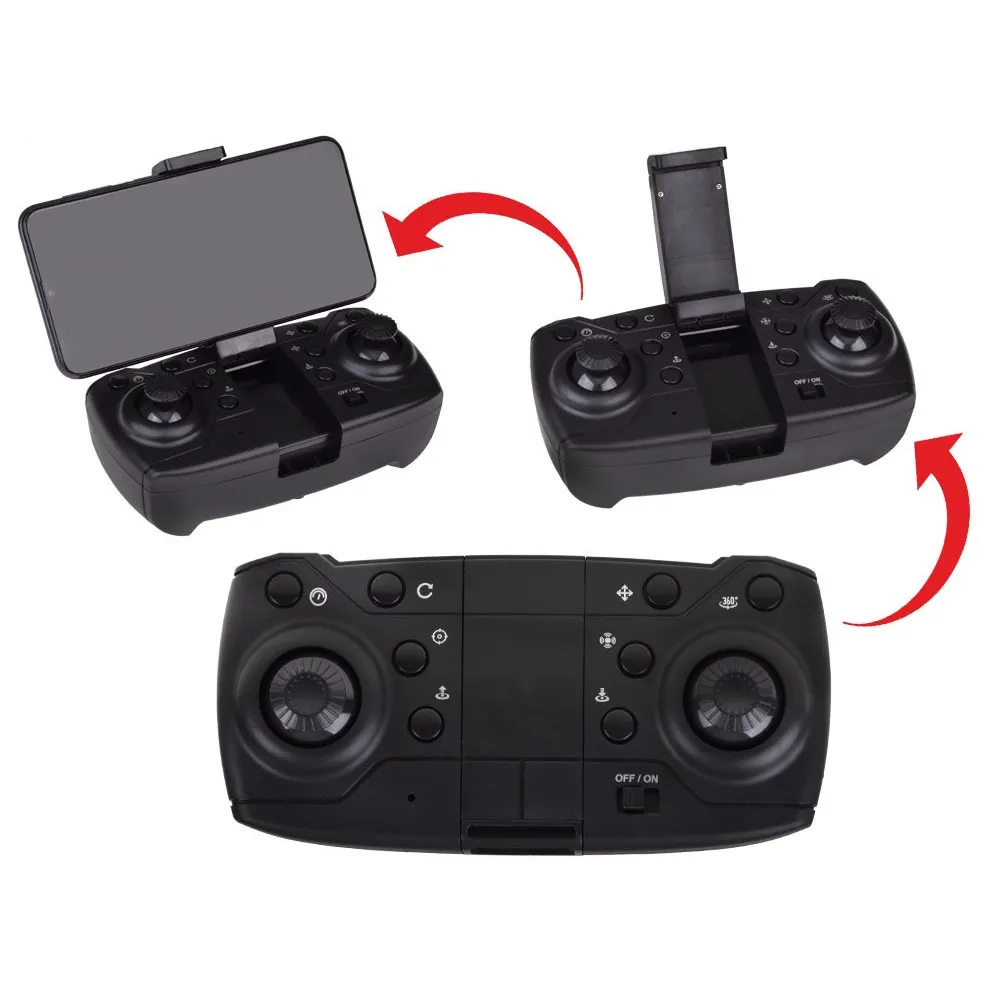 Widok boczny drona RC0657 na tle powierzchni futerału