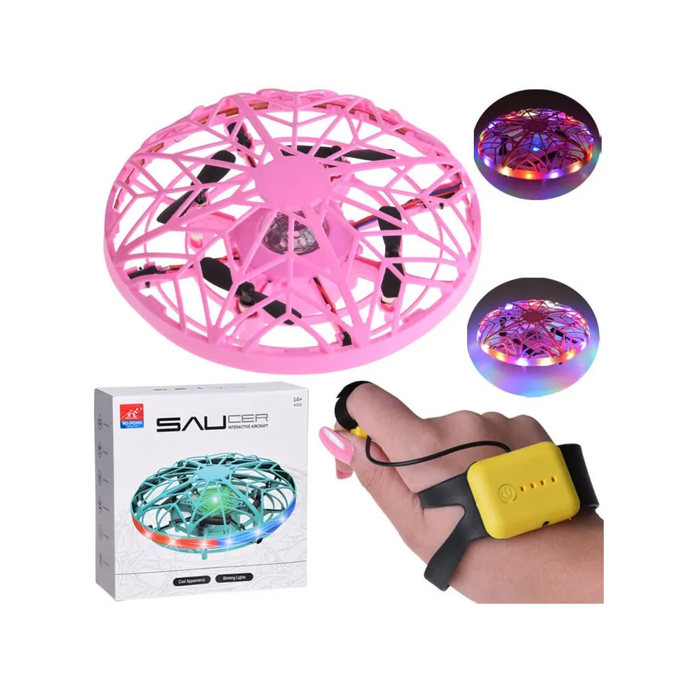 latający dysk dron rc0653 ro z opaską do sterowania ruchem ręki