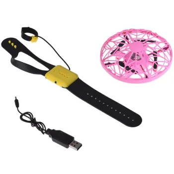 zbliżenie na LED-owe oświetlenie drona latającego rc0653 ro