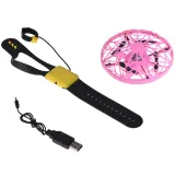 zbliżenie na LED-owe oświetlenie drona latającego rc0653 ro