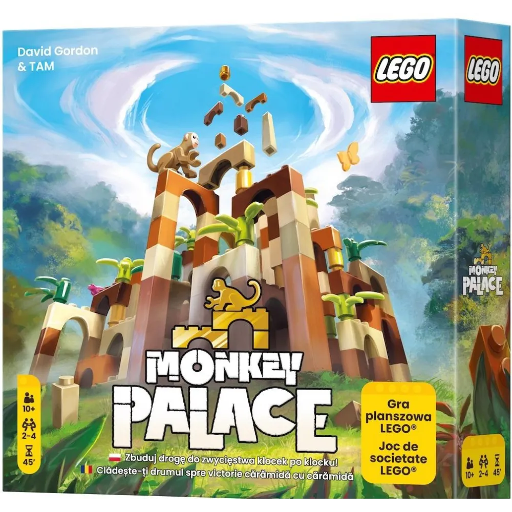 LEGO Monkey Palace REBEL gra planszowa z kolorowymi klockami i akcesoriami