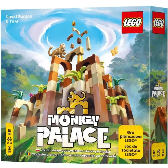 LEGO Monkey Palace REBEL gra planszowa z kolorowymi klockami i akcesoriami