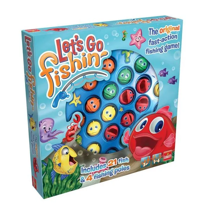 Let's Go Fishin' Original – plansza z obrotowym jeziorem i kolorowymi rybkami