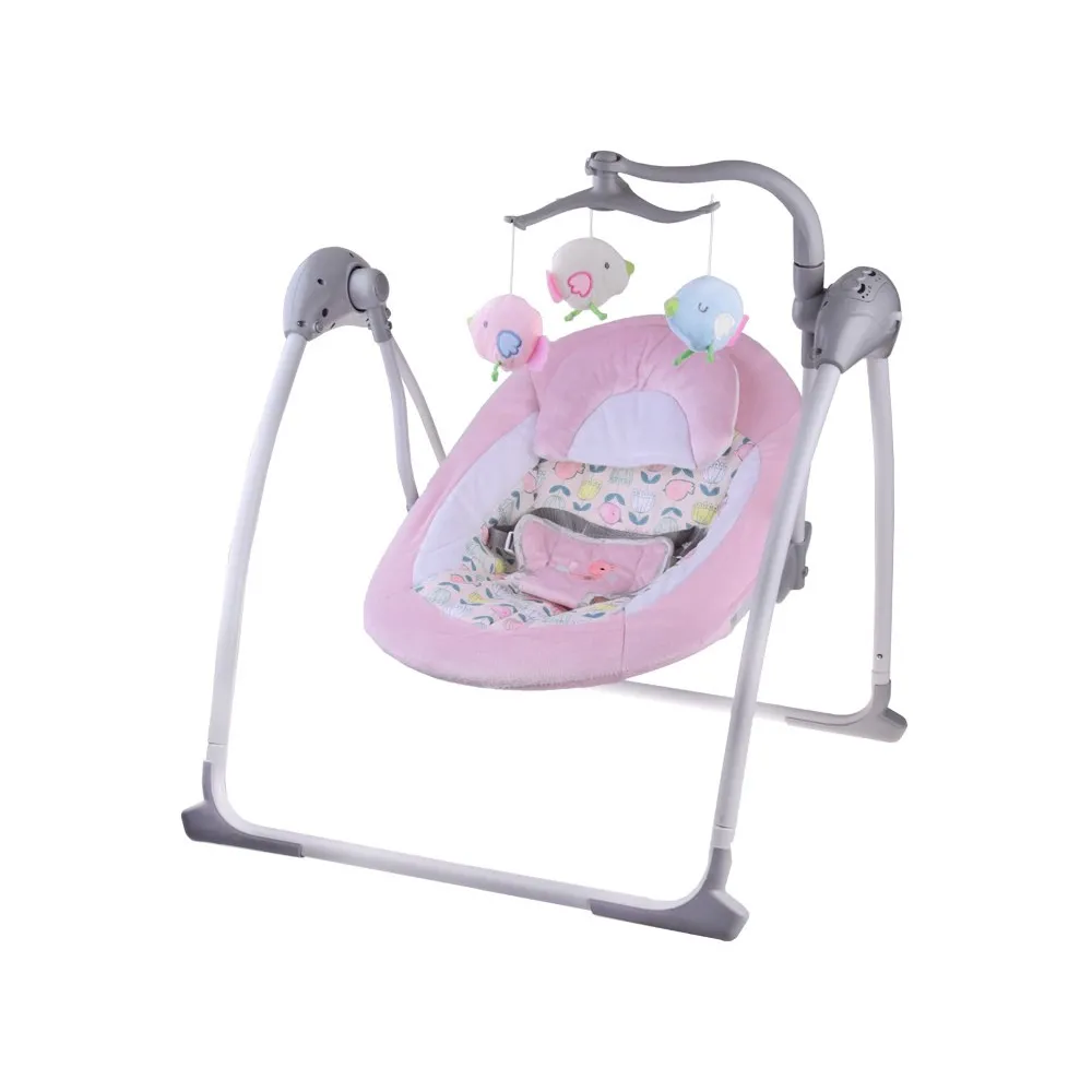 zbliżenie na siedzisko leżaczka z odpinaną podusią pod główkę