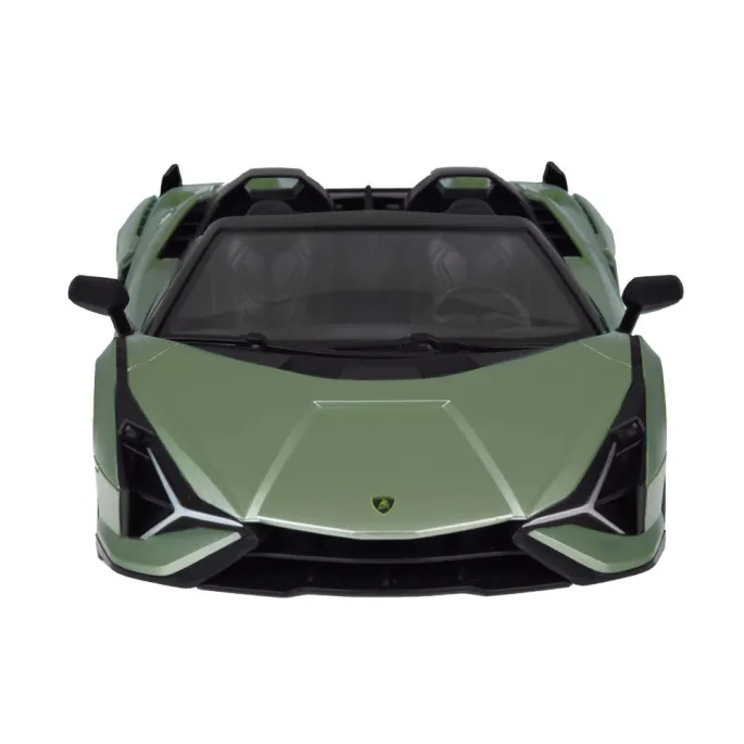 detal czarnego wnętrza licencjonowanego Lamborghini Sián model rc