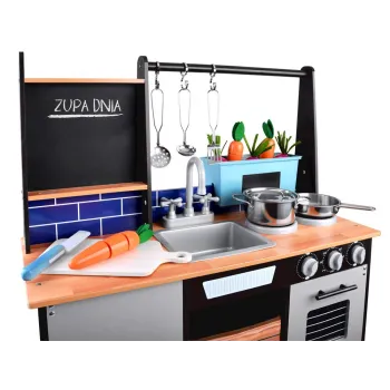 Loft Kuchnia drewniana dla dzieci lodówka ZA4129