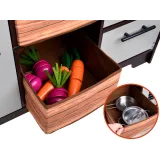 otwierane drzwiczki i szafki kuchenne w zestawie dziecięcym